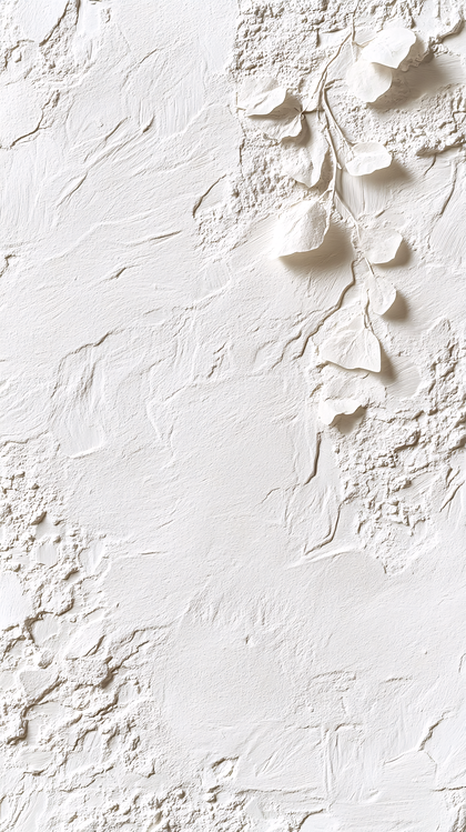 Whitewashed Texture with Eucalyptus