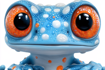 Wide-Eyed Blue Frog