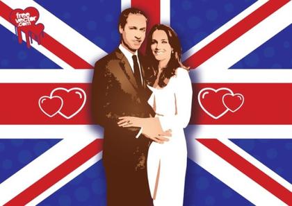 William Kate Wedding Free Vector