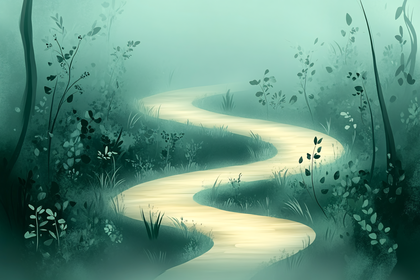 Winding Forest Path