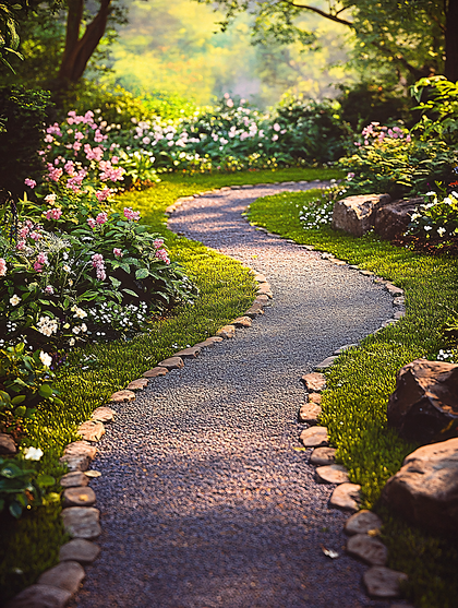Winding Garden Path