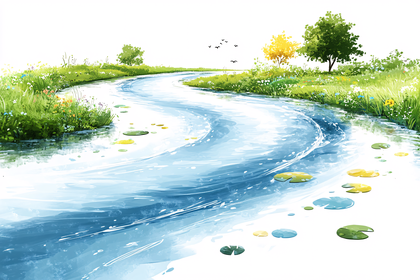 Winding River Landscape