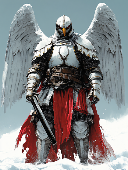 Winged Knight In White Armor