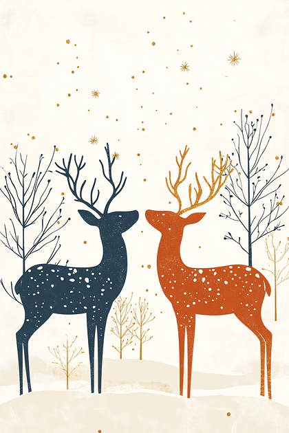 Winter Deers