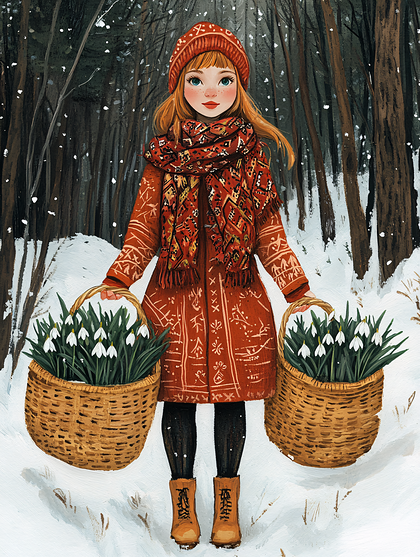 Winter Flower Girl