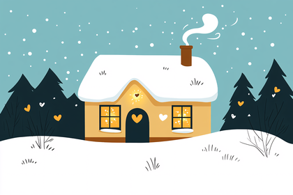 Winter House Scene