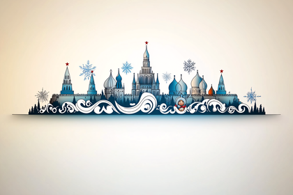 Winter Kremlin Skyline