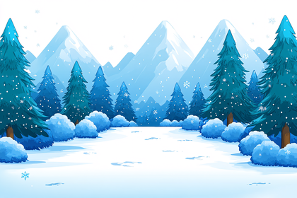 Winter Mountain Landscape