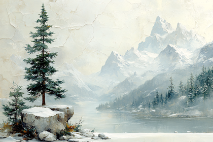 Winter Mountain Serenity
