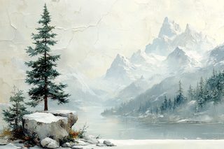 Winter Mountain Serenity