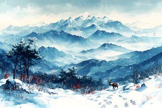 Winter Mountain Vista