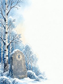 winter runestone illustration