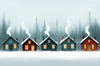 Winter Village Houses