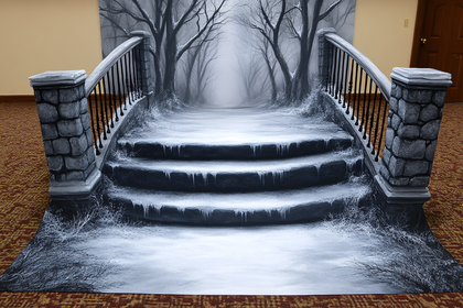 Wintery Illusion Staircase