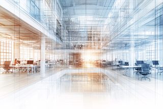 Wireframe Office Interior Design