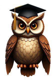 graduate owl illustration