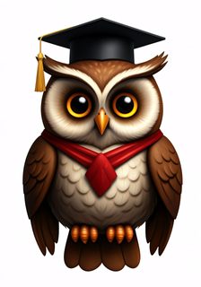 wise graduate owl