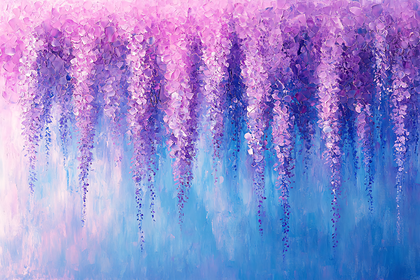 Wisteria Cascade Painting