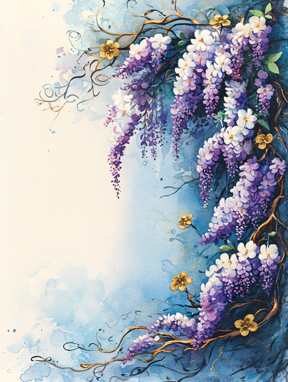 Wisteria Watercolor