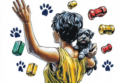 Woman and Puppy