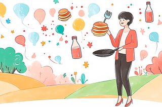 Woman Cooking Pancakes