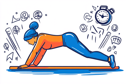 Woman Doing Plank Exercise
