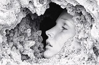 Woman Emerging from Crystal Cave