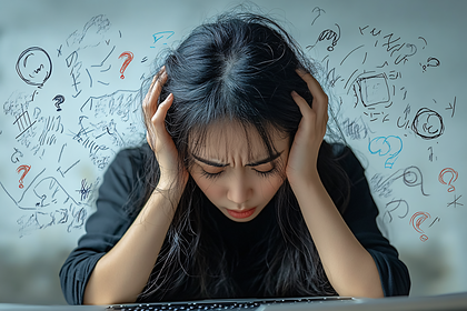 Woman Experiencing Overwhelm