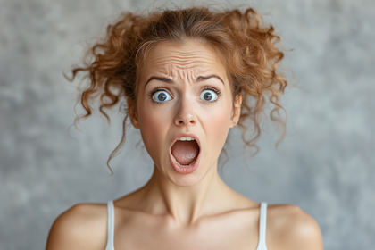 Woman Expressing Shock