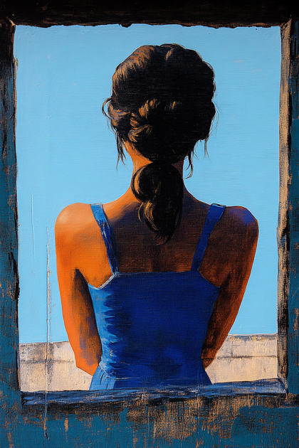 Woman Gazing Through Window