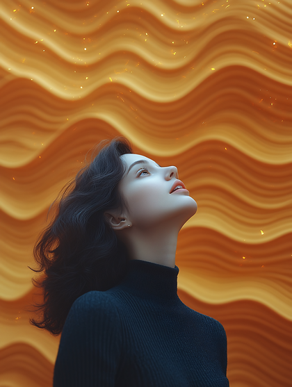 Woman Gazing Upward