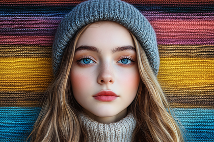 Woman In Beanie