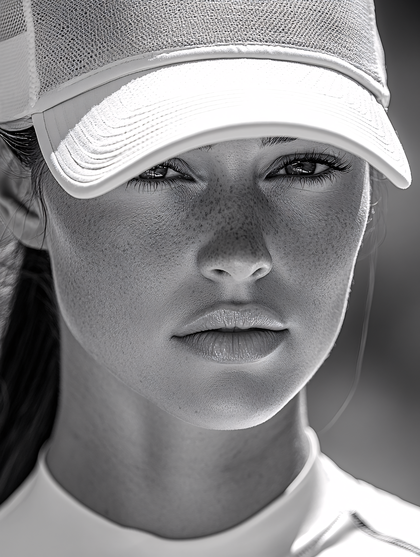 Woman In Cap Portrait