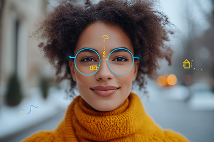 Woman In Futuristic Glasses