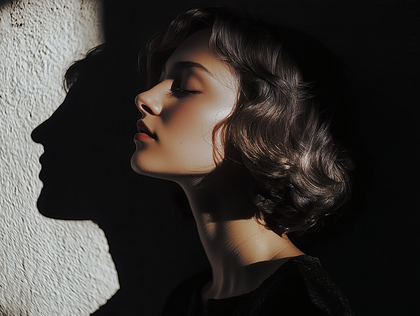Woman in Light and Shadow