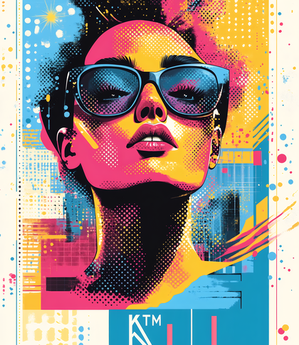 Woman in Sunglasses Pop Art