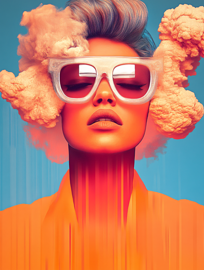 Woman With Cloud Hair
