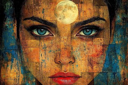 Woman With Moon