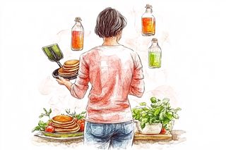 Woman with Pancakes