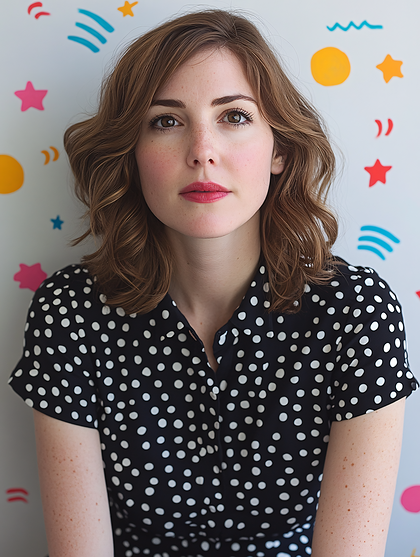Woman with Polka Dot Dress