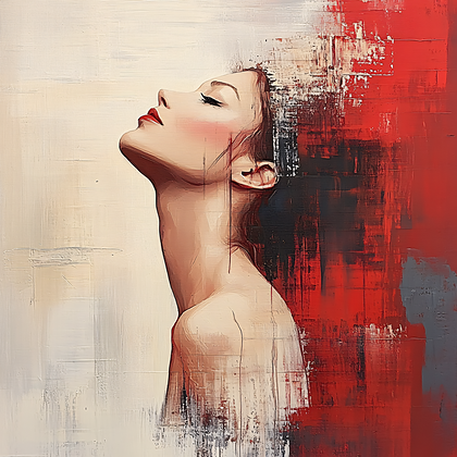 Woman With Red Crown