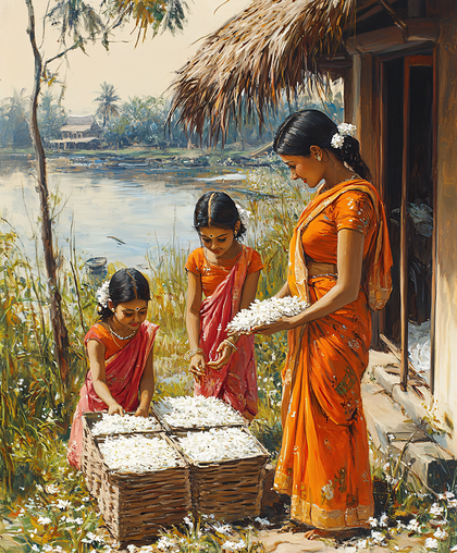 Women With Flowers