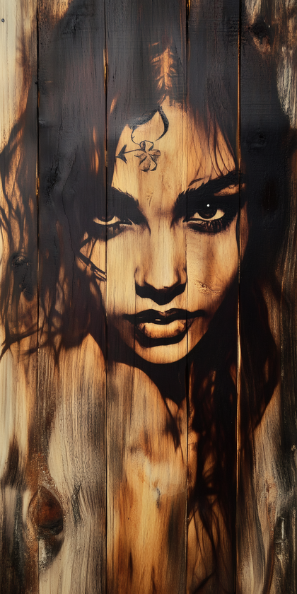 Wood Burn Portrait