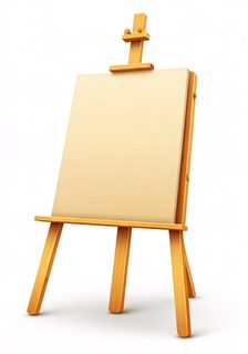 wooden art easel