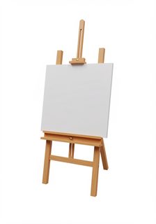 blank studio easel