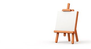 wooden art easel