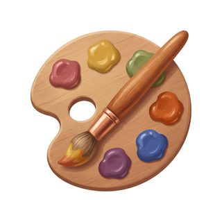 artists palette and brush