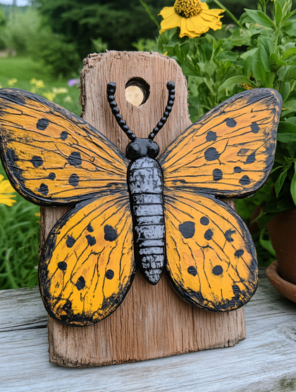 Wooden Butterfly Garden Decor