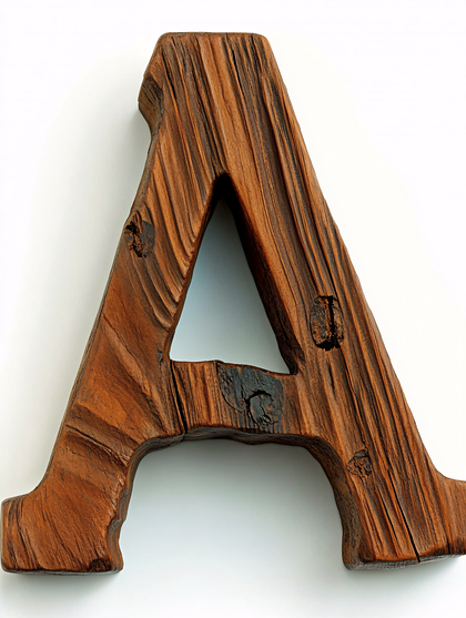 Wooden Letter A
