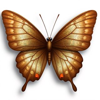 wooden butterfly artwork